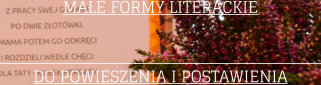 MAE FORMY LITERACKIE DO POWIESZENIA I POSTAWIENIA